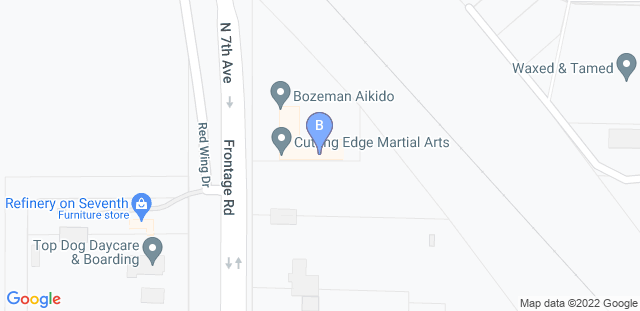 Map to Bozeman Aikido